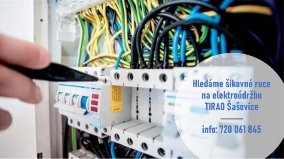 HLEDÁME ŠIKOVNÉ RUCE NA ELEKTROÚDRŽBU HLEDÁME ŠIKOVNÉ RUCE NA ELEKTROÚDRŽBU